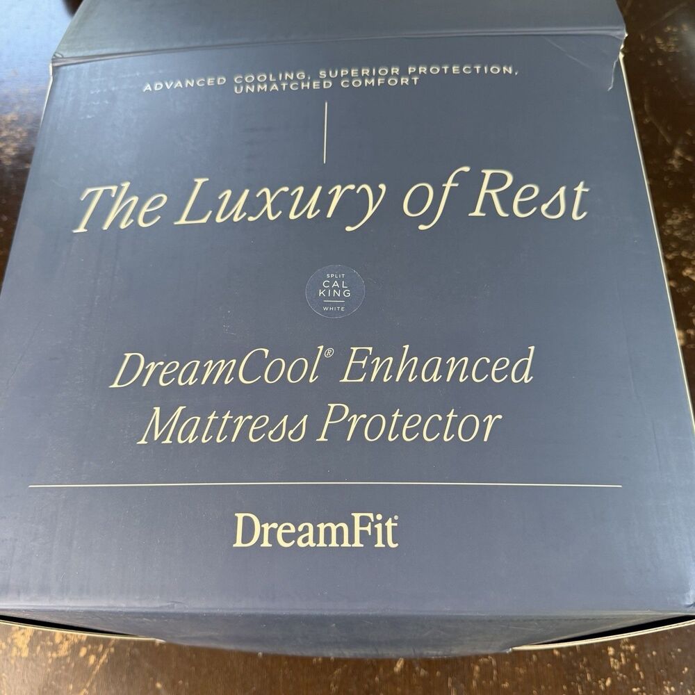 Dreamfit Mattress Protector Split Cal King Dream Cool Enhanced Advanced Cooling